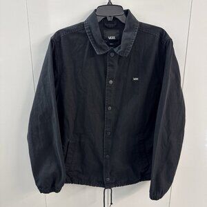 Vans Torrey Men's Black Skate Torrey Cotton Canvas Snap Button Jacket (Small)